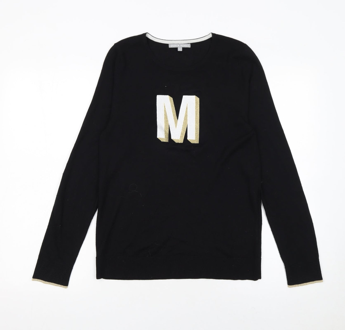 Womens UK Size S Oliver Bonas Black Pullover Jumper