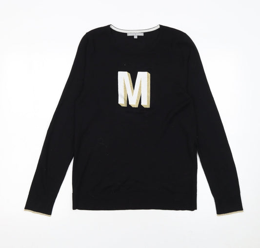 Womens UK Size S Oliver Bonas Black Pullover Jumper