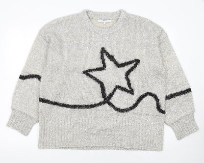Womens UK Size L NEXT Grey Pullover Jumper