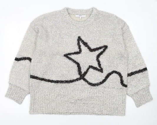 Womens UK Size L NEXT Grey Pullover Jumper