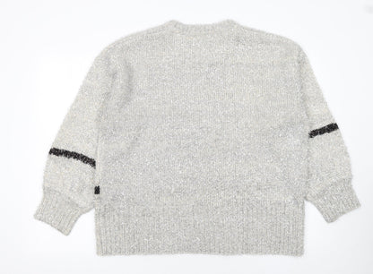 Womens UK Size L NEXT Grey Pullover Jumper