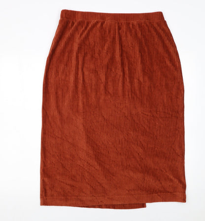 Womens UK Size L Monki Straight & Pencil Corduroy Skirt