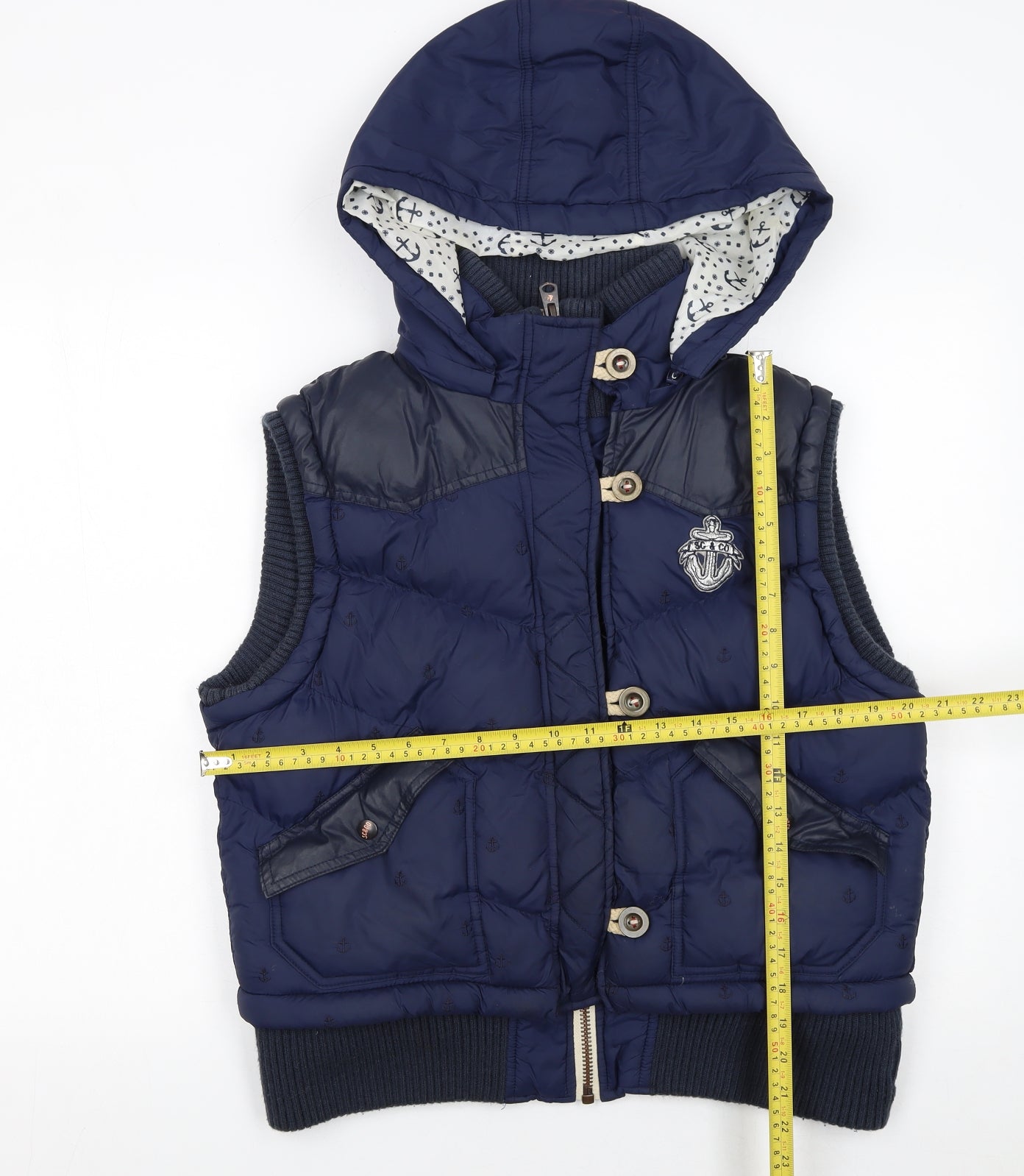 Womens UK Size 16 SoulCal & Co Blue Puffer Jacket