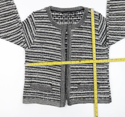 Womens UK Size 12 Berretti Grey Cardigan Jumper