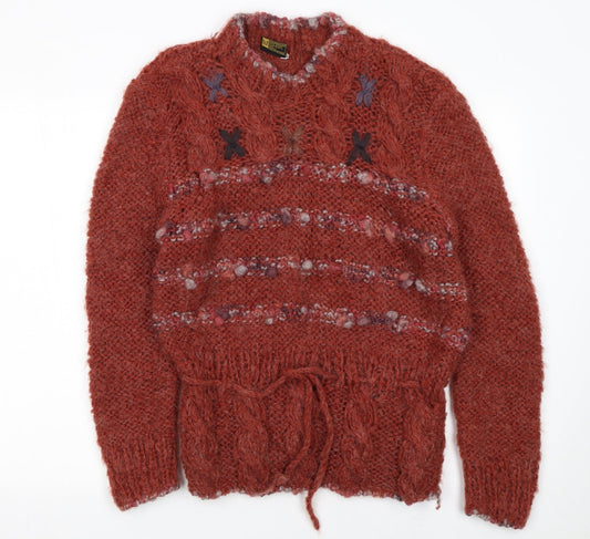 Womens UK Size M Duvin Brown Pullover Jumper