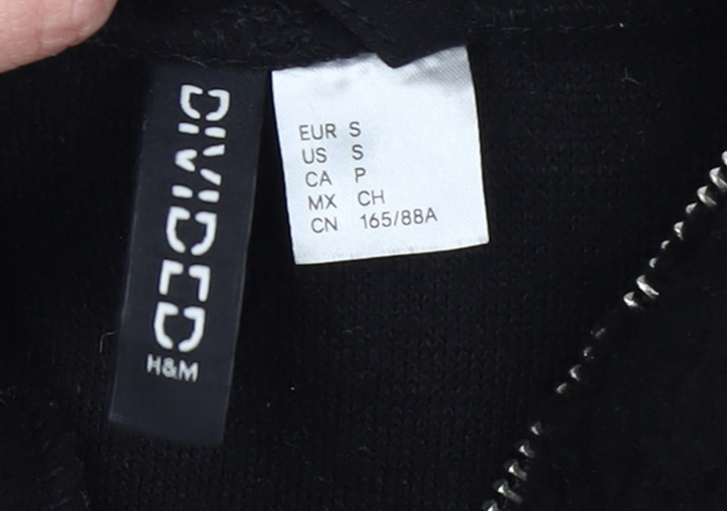 Womens UK Size S H&M Black Pullover Sweatshirt