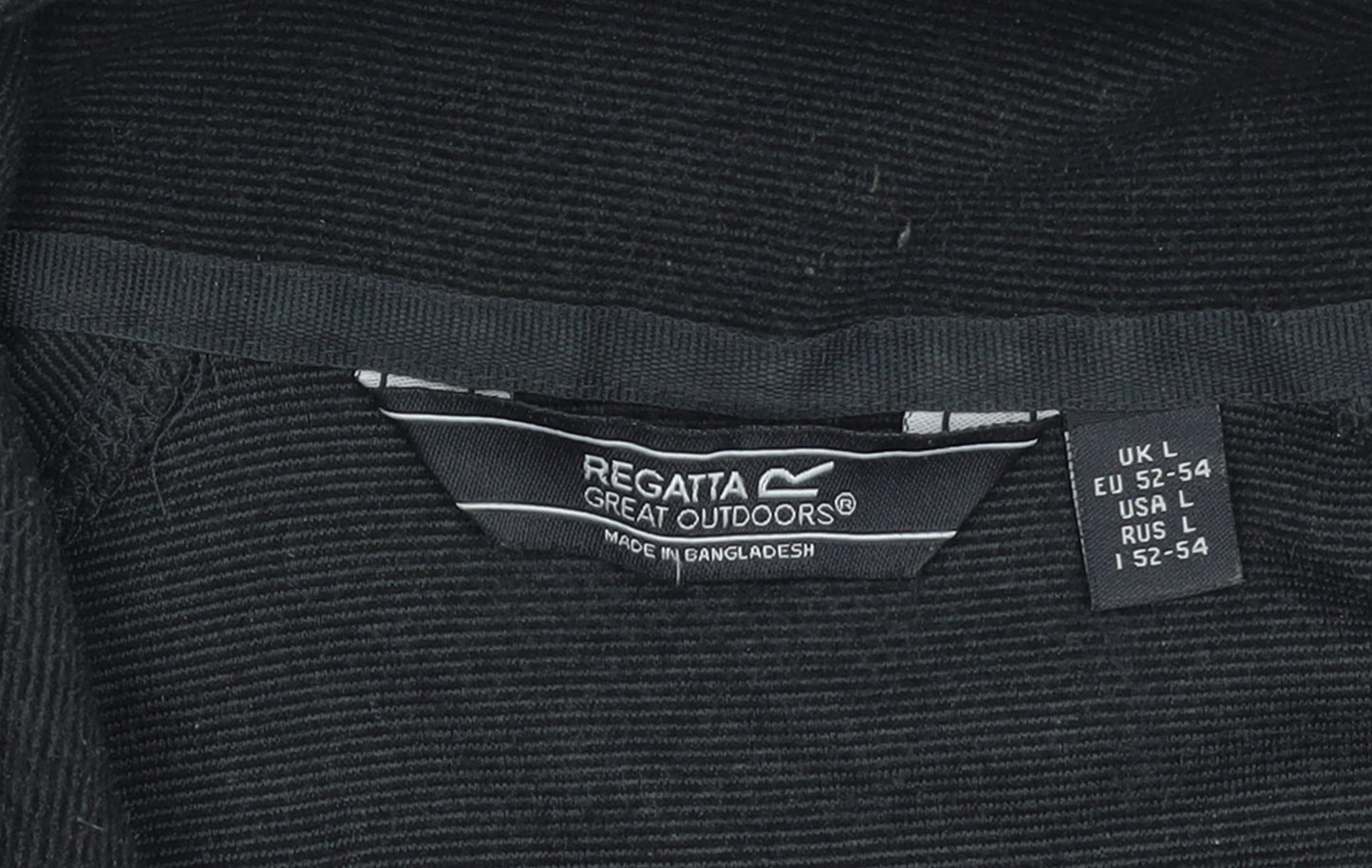 Mens UK Size L Regatta Black Pullover Sweatshirt