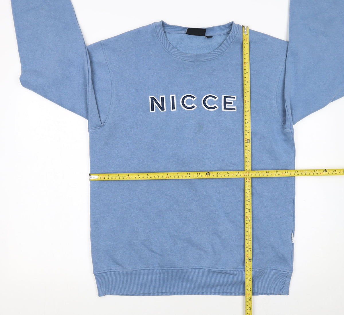 Mens UK Size M NICCE Blue Pullover Sweatshirt