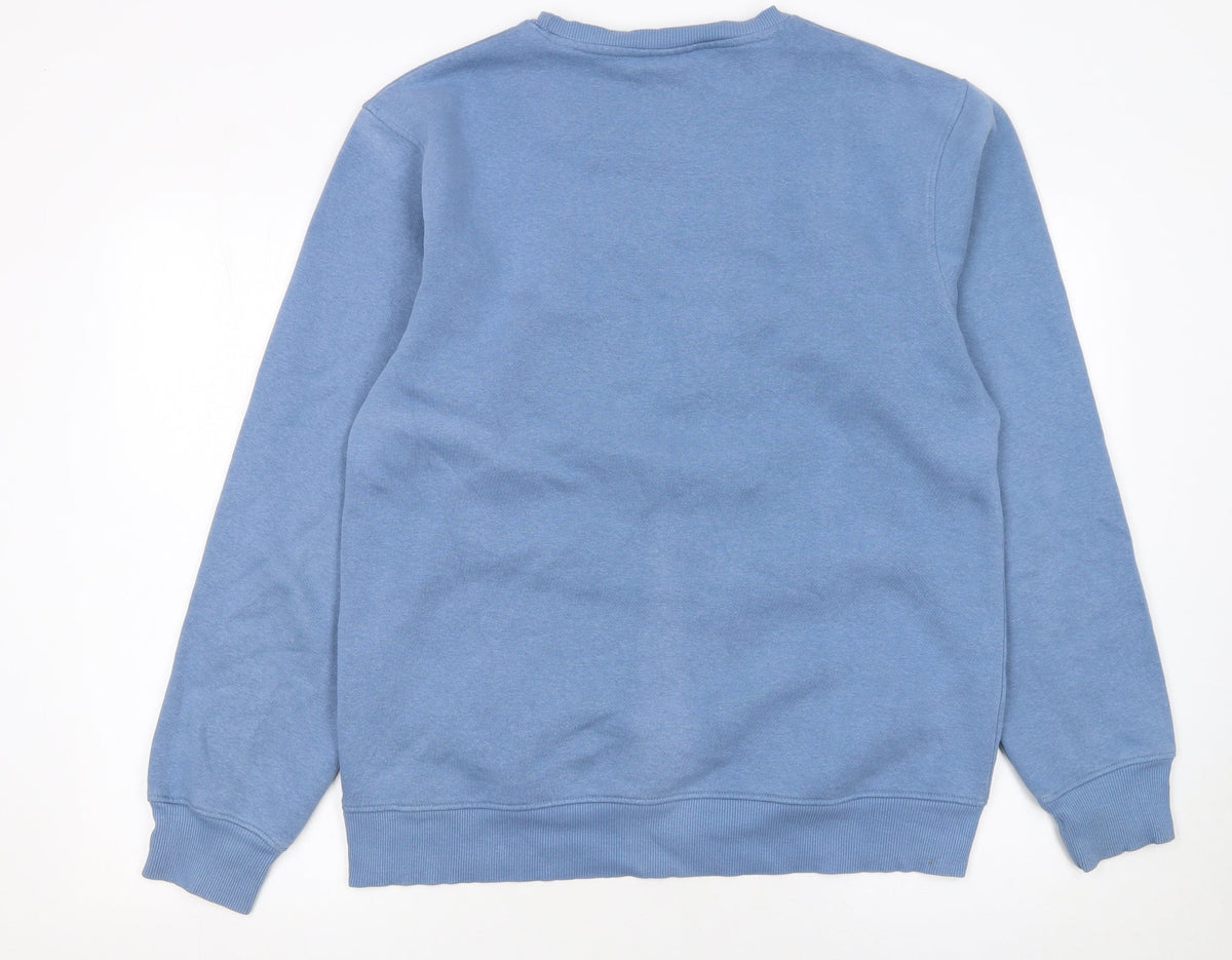 Mens UK Size M NICCE Blue Pullover Sweatshirt