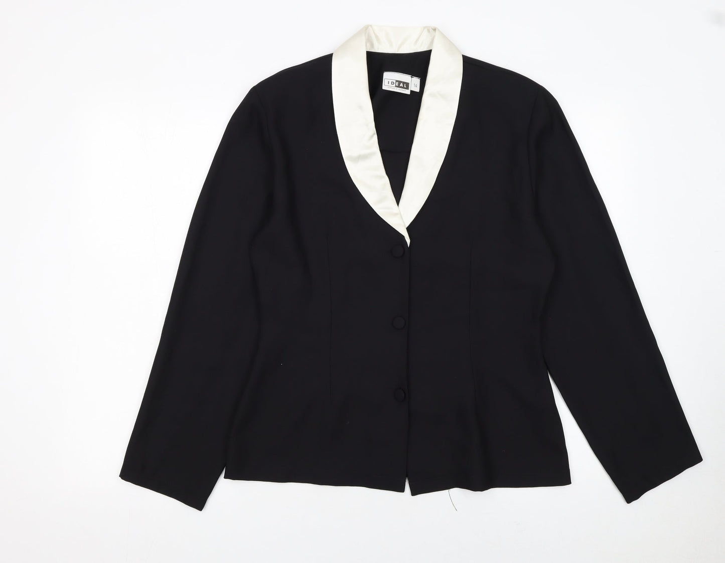Womens UK Size 14 Ideal Regular Black Suit Jacket