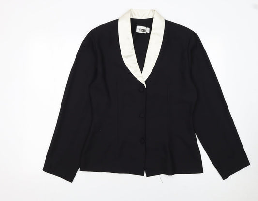 Womens UK Size 14 Ideal Regular Black Suit Jacket