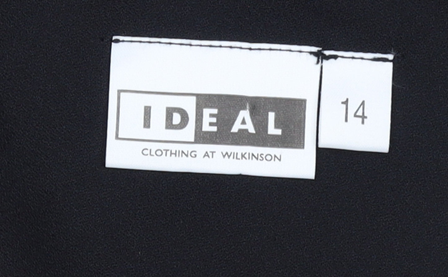 Womens UK Size 14 Ideal Regular Black Suit Jacket