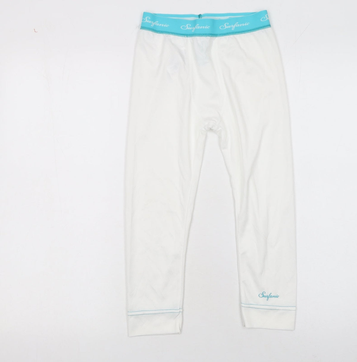 Surfanic Boys White Compression Base Layer Leggings 12 Years Ski Activewear