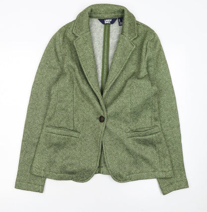 Womens UK Size S Lands' End Regular Green Blazer