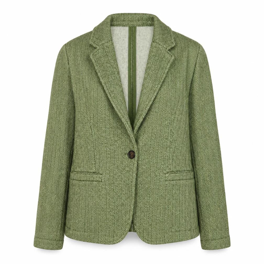 Womens UK Size S Lands' End Regular Green Blazer