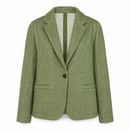 Womens UK Size S Lands' End Regular Green Blazer