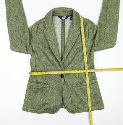 Womens UK Size S Lands' End Regular Green Blazer