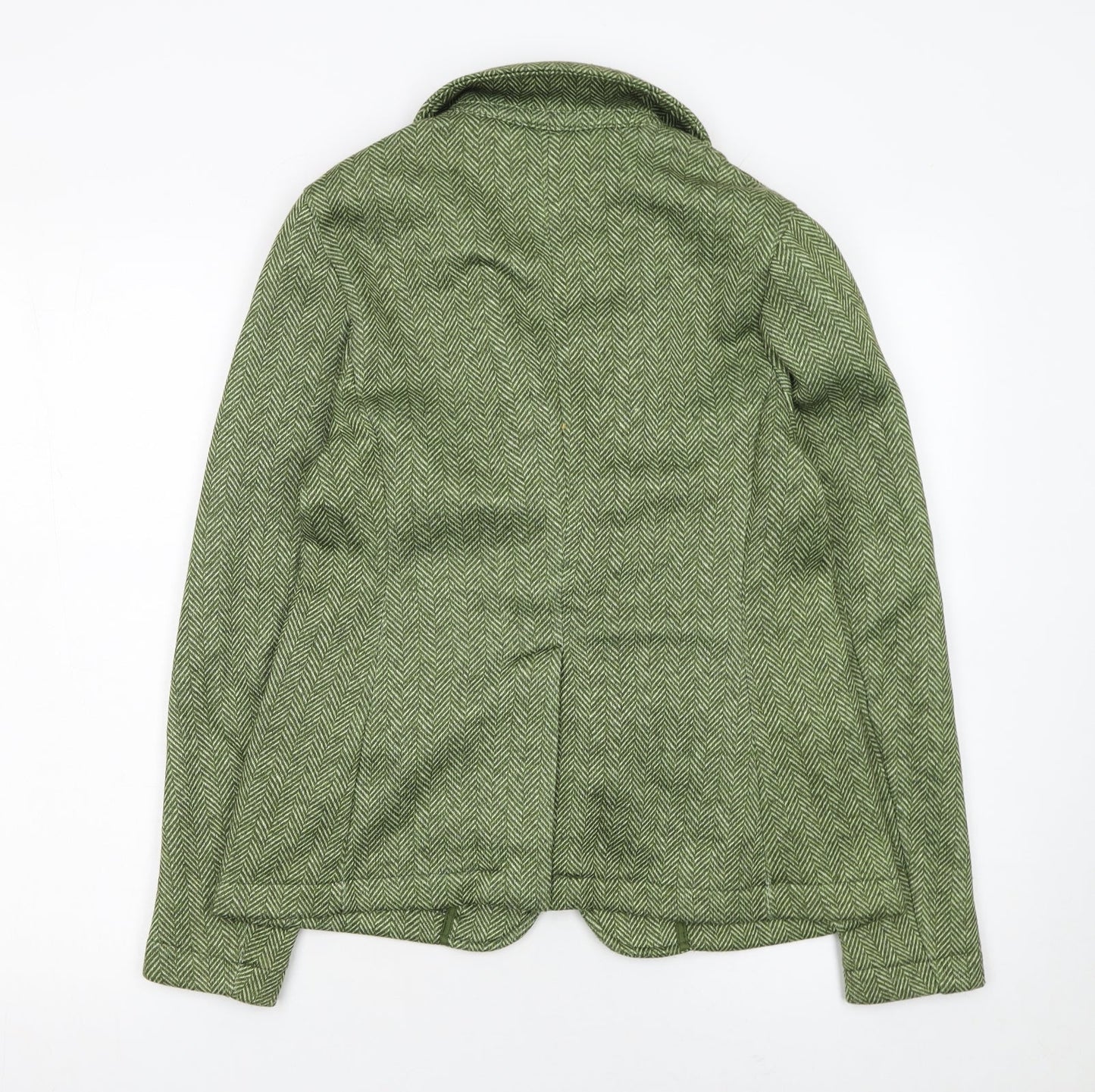 Womens UK Size S Lands' End Regular Green Blazer