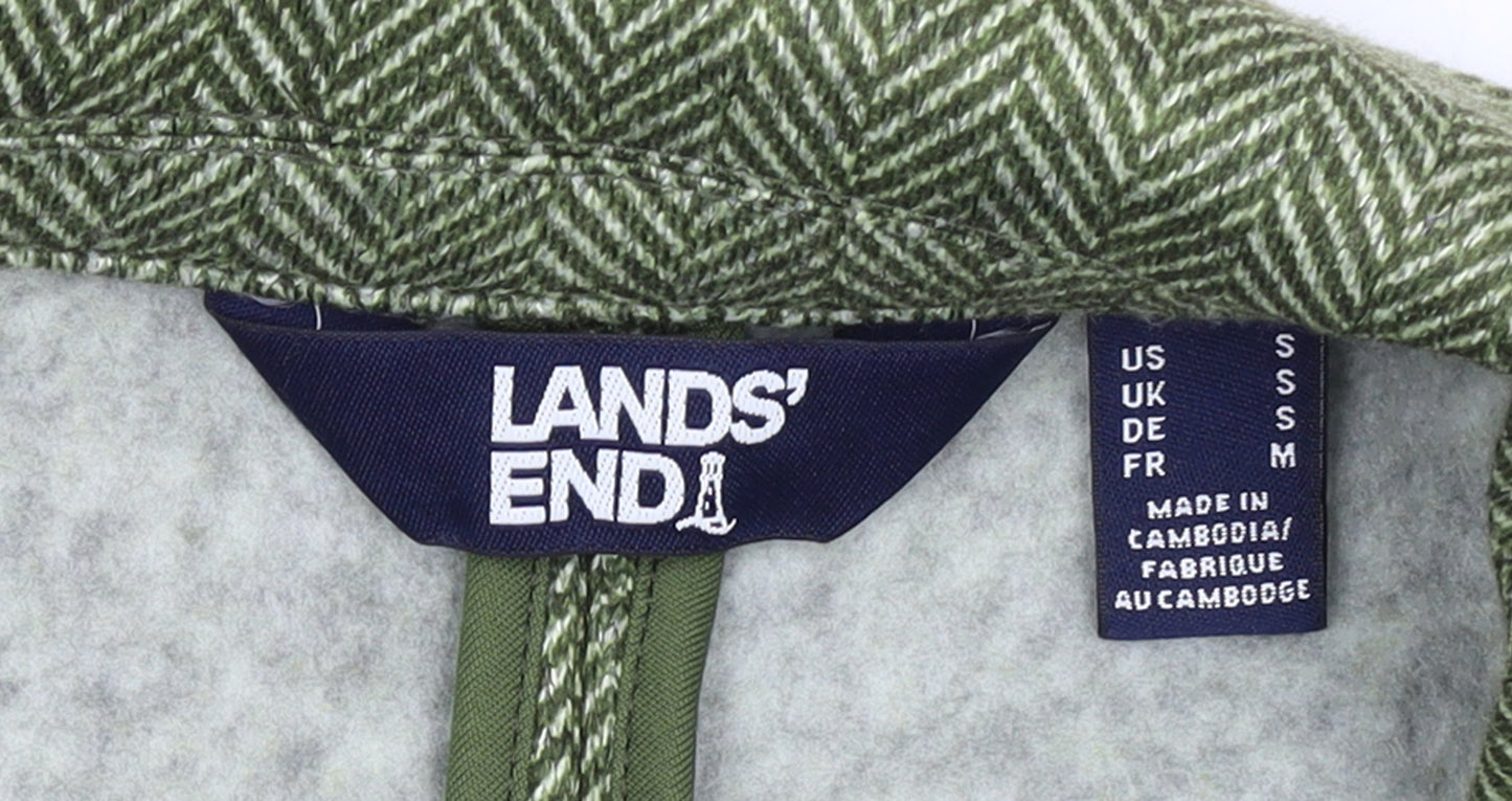 Womens UK Size S Lands' End Regular Green Blazer