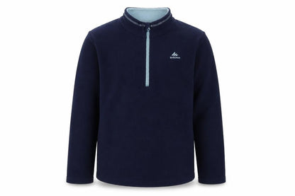 Quechua Boys Blue Fleece 1/2 Zip Pullover Sweatshirt 12-13 Years