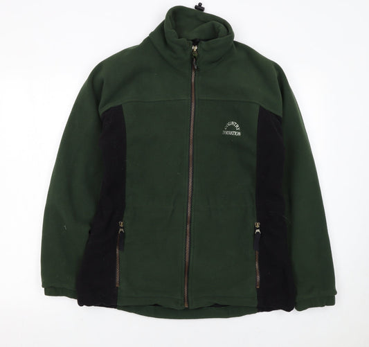 Country Innovation Men’s Green Fleece Jacket S Outdoor Full Zip