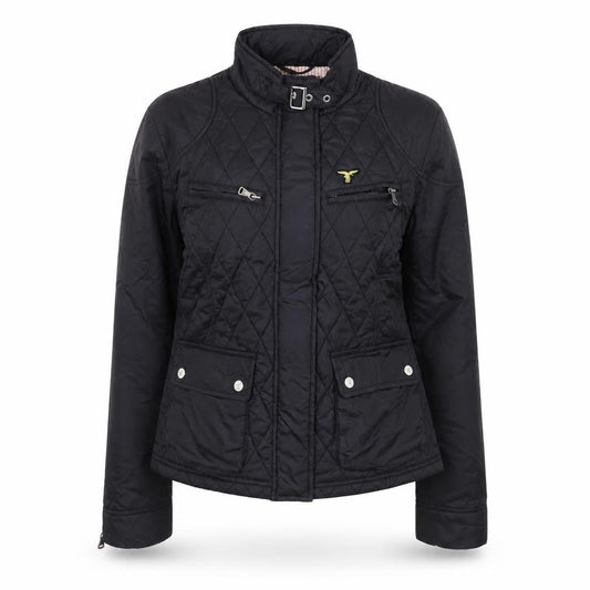 Womens UK Size L Le Breve Black Quilted Coat