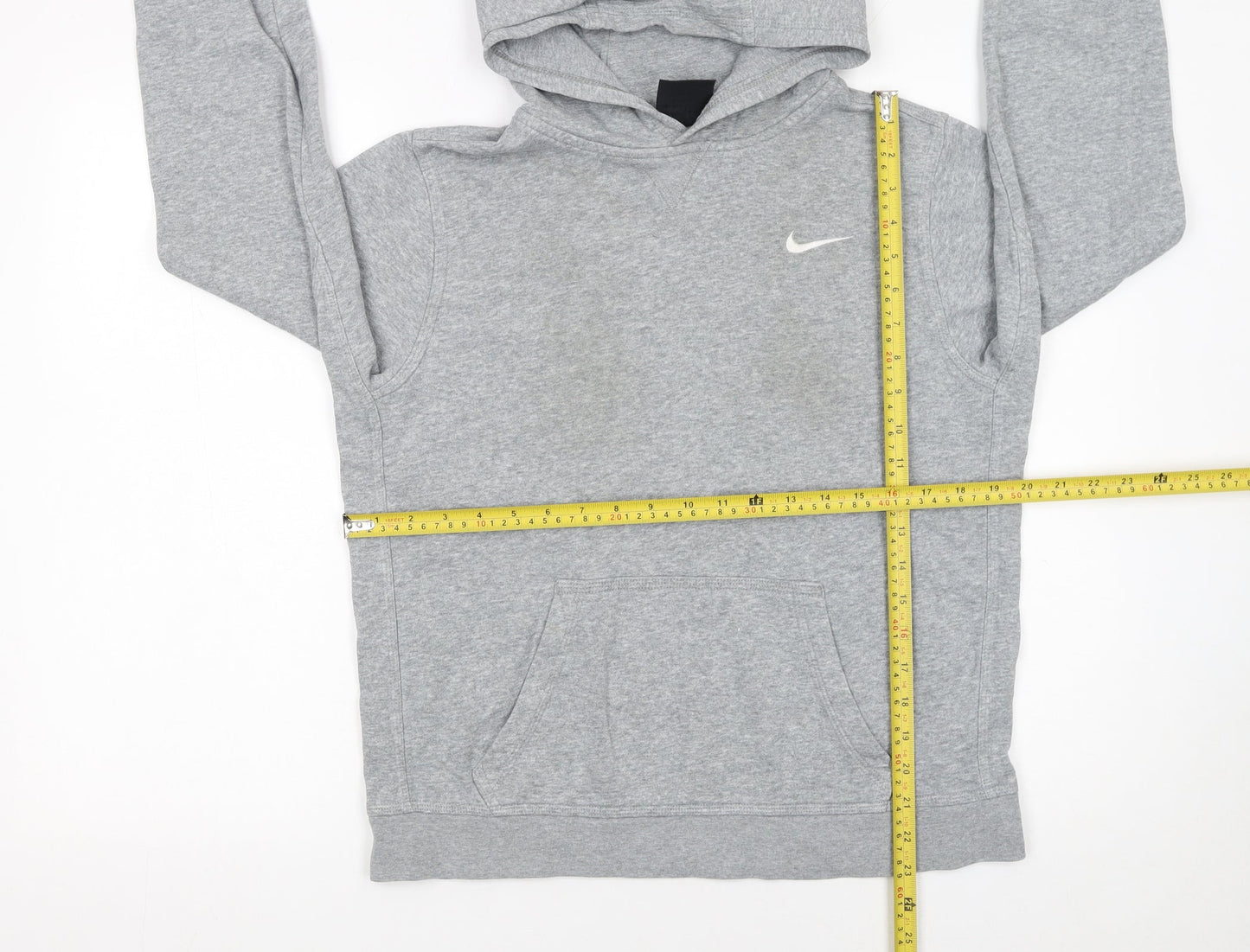 Nike Boys Grey Pullover Hoodie XL 13-15 Years Regular Fit Sportswear