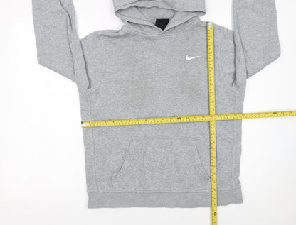 Nike Boys Grey Pullover Hoodie XL 13-15 Years Regular Fit Sportswear