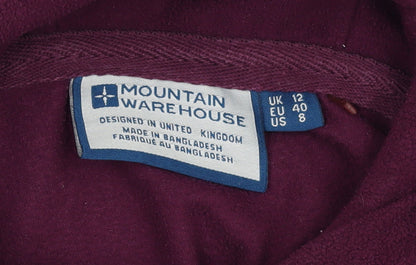 Womens UK Size 12 Mountain Warehouse Red Pullover Hoodie