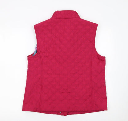 Honor Millburn Women's Pink Quilted Waistcoat Gilet Size M