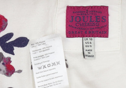Joules Women's Ivory Full Zip Fleece Jacket Size 10