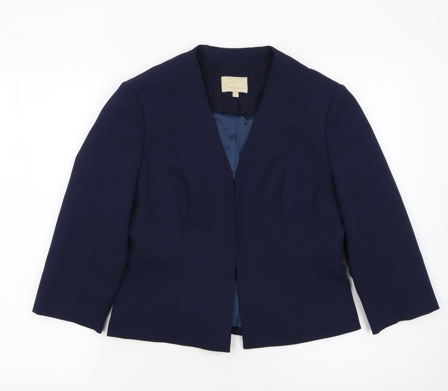 Womens UK Size 10 Jenny Packham Regular Blue Blazer