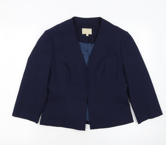 Womens UK Size 10 Jenny Packham Regular Blue Blazer