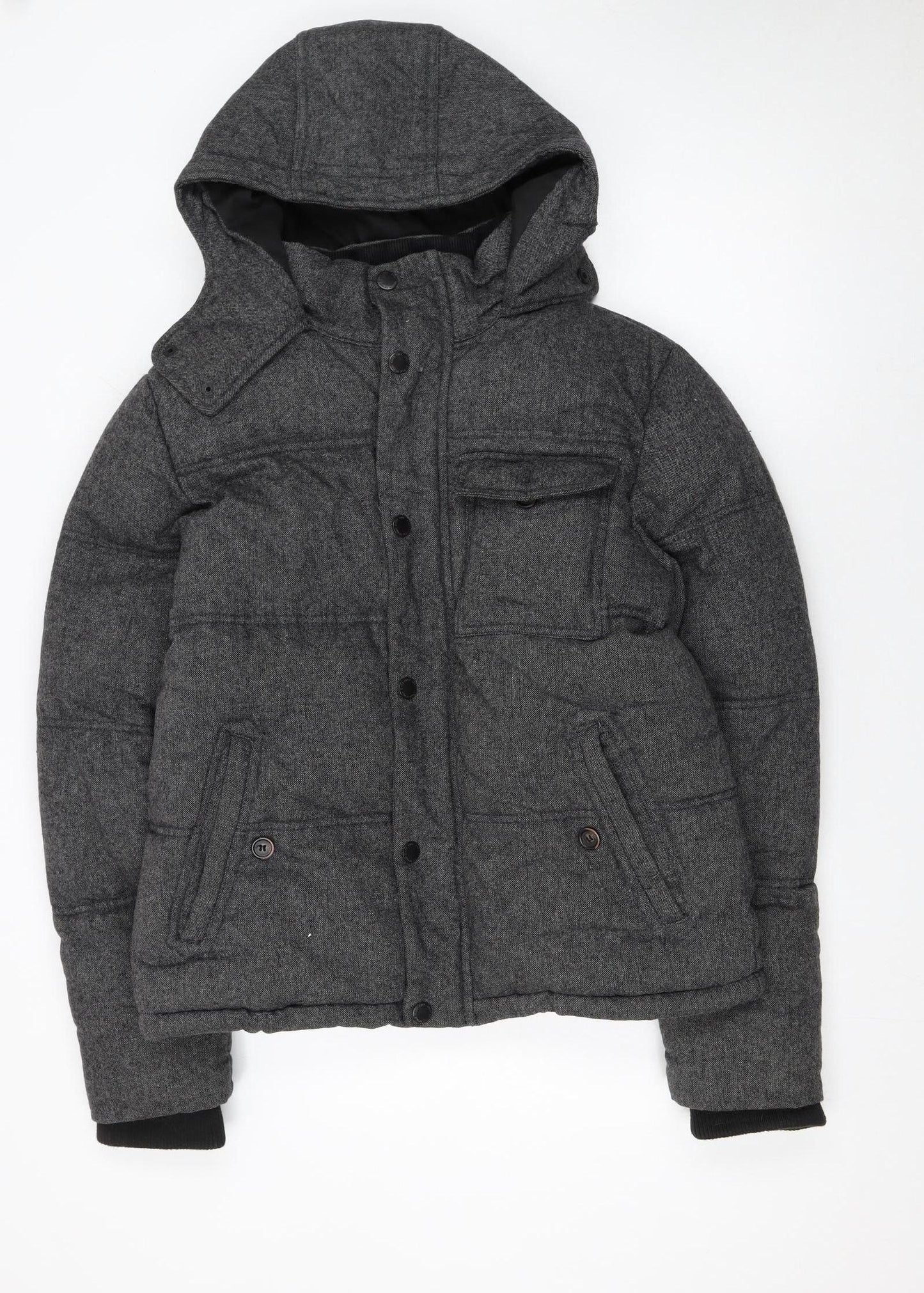 Mens UK Size M Burton Menswear London Grey Puffer Jacket