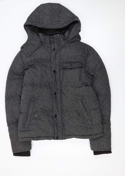 Mens UK Size M Burton Menswear London Grey Puffer Jacket