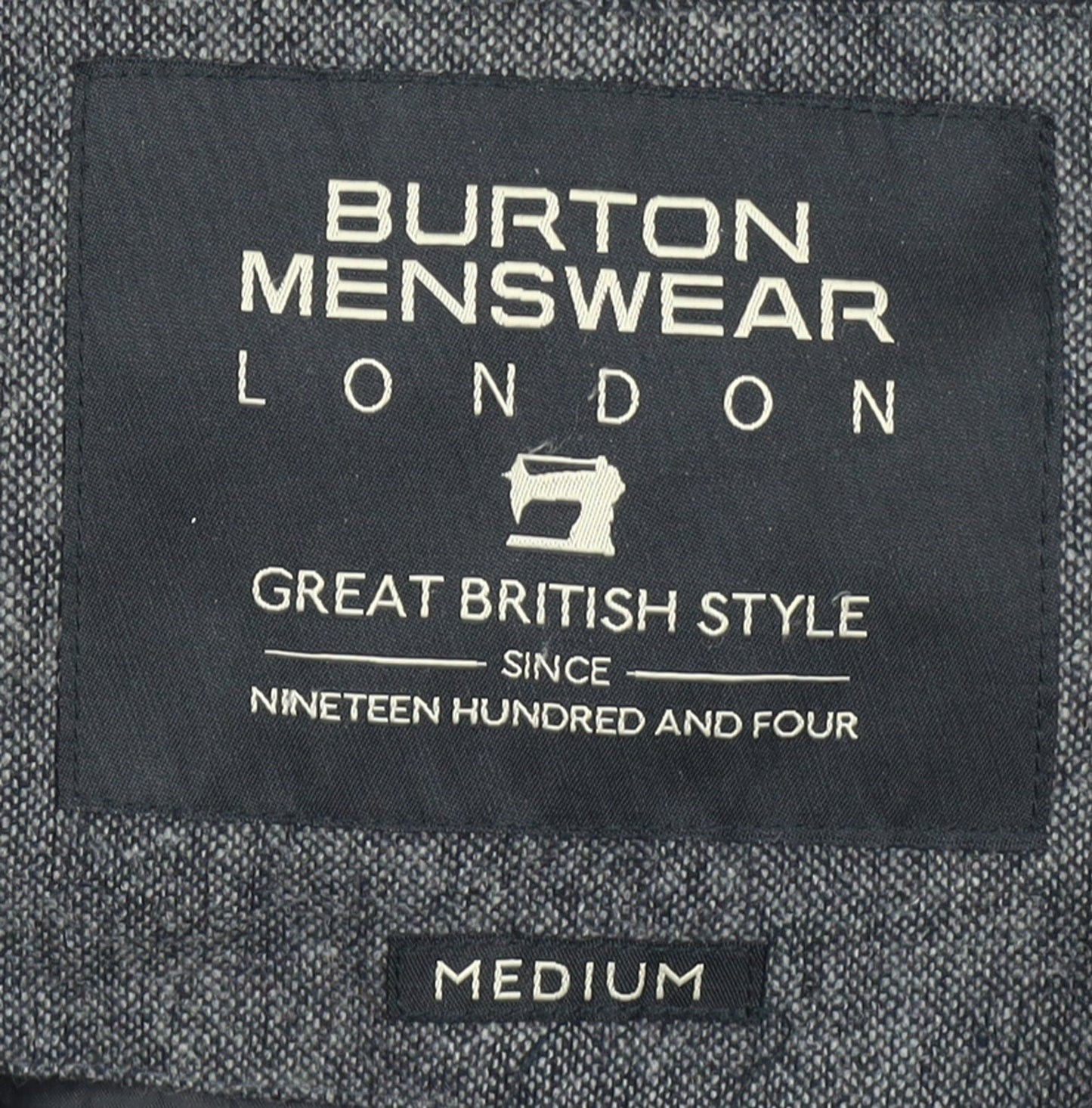 Mens UK Size M Burton Menswear London Grey Puffer Jacket