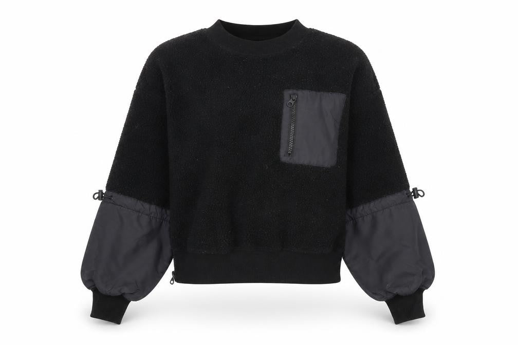 Womens UK Size XS H&M Move Black Pullover Sweatshirt