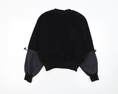Womens UK Size XS H&M Move Black Pullover Sweatshirt