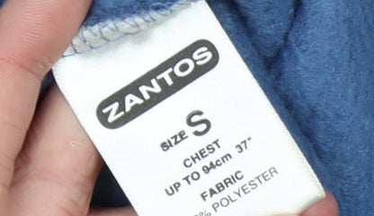 Mens UK Size S ZANTOS Blue Pullover Sweatshirt