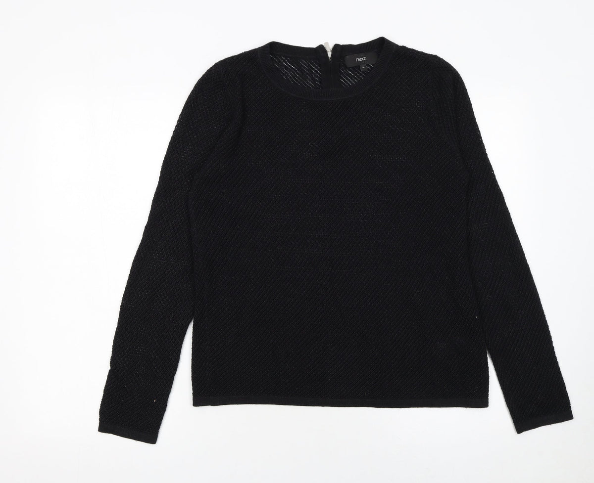 Womens UK Size 10 NEXT Black Pullover Jumper
