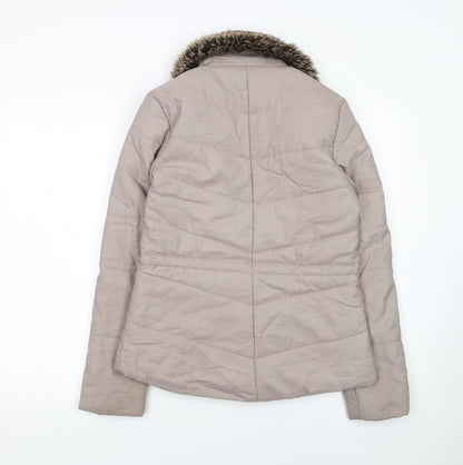 Womens UK Size 8 Laura Ashley Beige Puffer Jacket