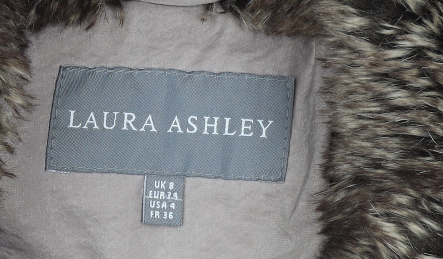 Womens UK Size 8 Laura Ashley Beige Puffer Jacket