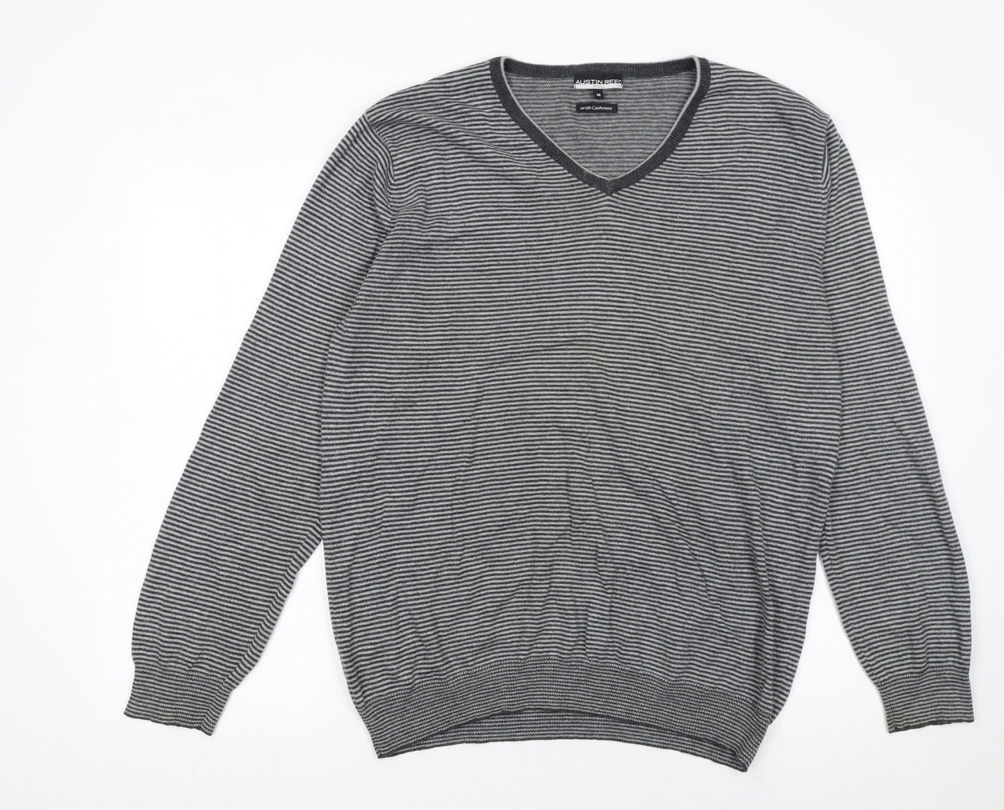 Mens UK Size M Austin Reed Grey Pullover Jumper
