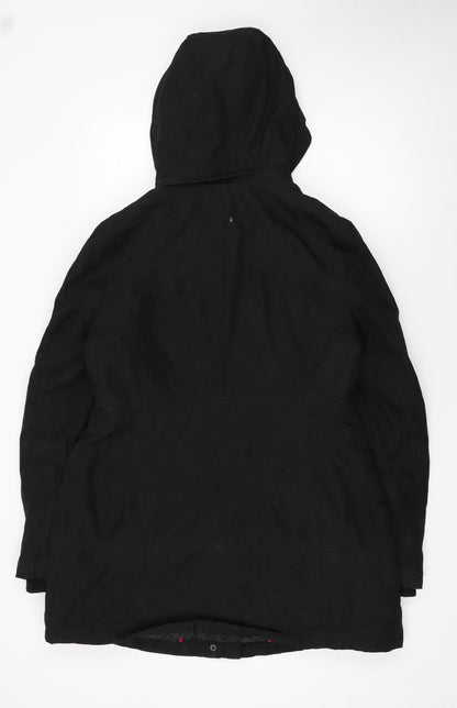 Womens UK Size L Jessica Simpson Black Parka Coat