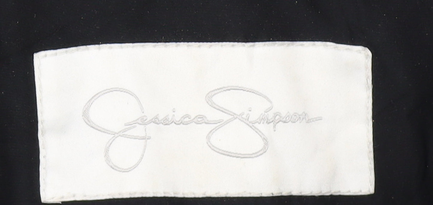 Womens UK Size L Jessica Simpson Black Parka Coat