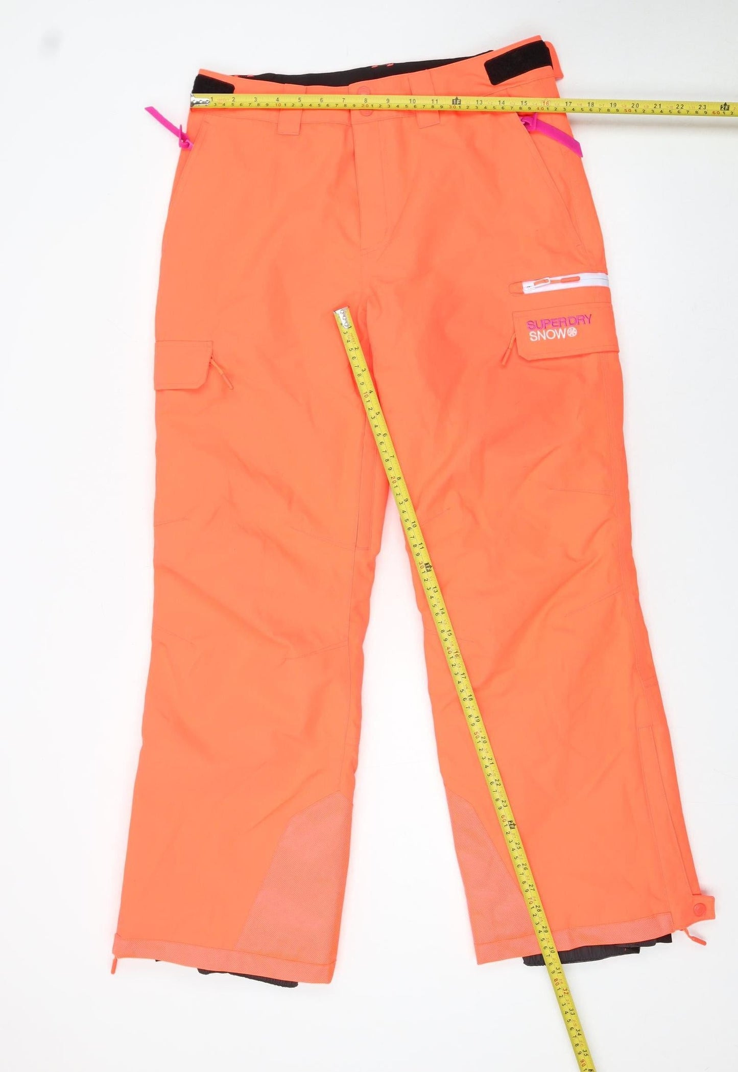 Womens UK Size 12 Superdry Regular Fit Snow Pants Orange Trousers