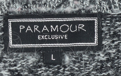 Womens UK Size L Paramour Grey Cardigan Jumper
