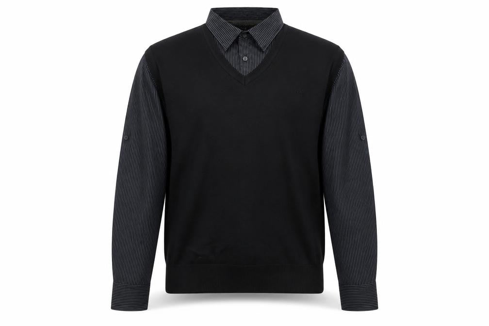Mens UK Size L NEXT Black Pullover Jumper