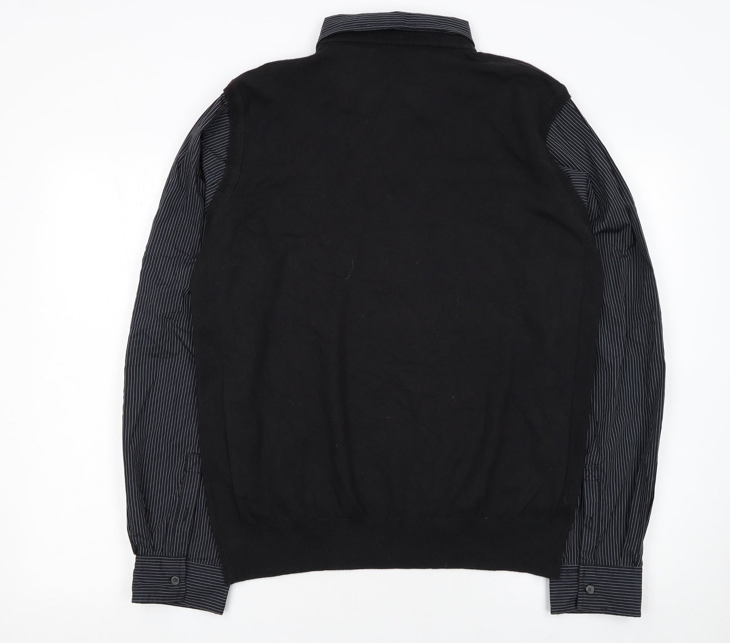 Mens UK Size L NEXT Black Pullover Jumper