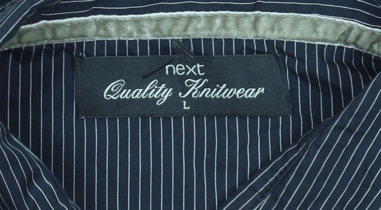 Mens UK Size L NEXT Black Pullover Jumper